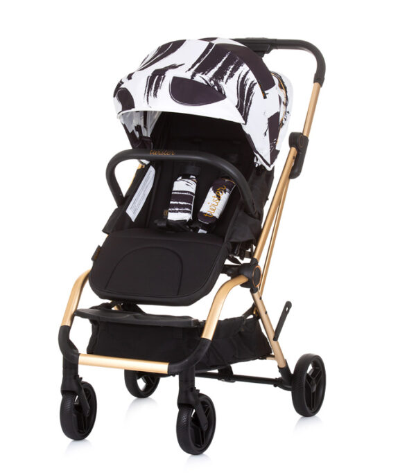 Chipolino Twister kišobran kolica Black / White