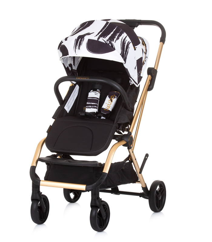 Chipolino Twister kišobran kolica Black / White