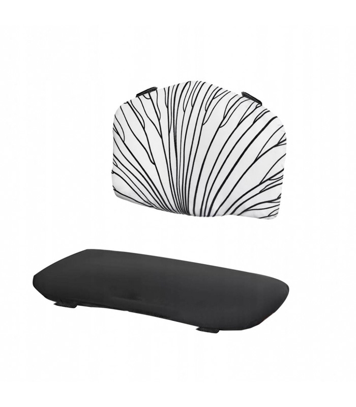 Kinderkraft ENOCK jastuk/navlaka za hranilicu, Black and white