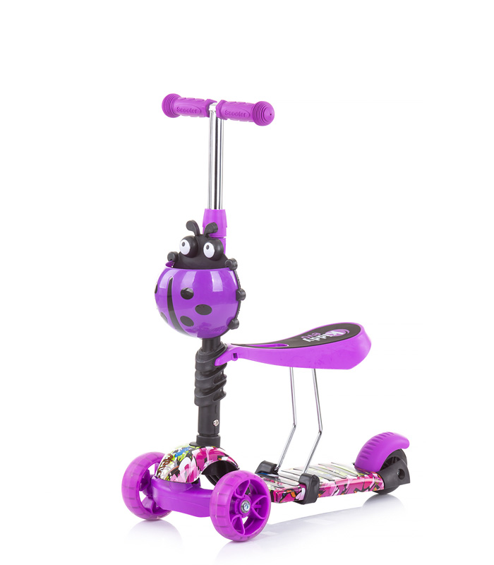 Chipolino Kiddy Evo romobil/guralica - Purple Graffiti