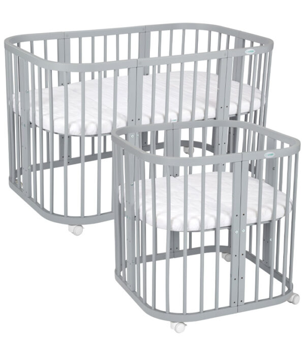 Waldin krevetić 7u1 s madracem - GREY