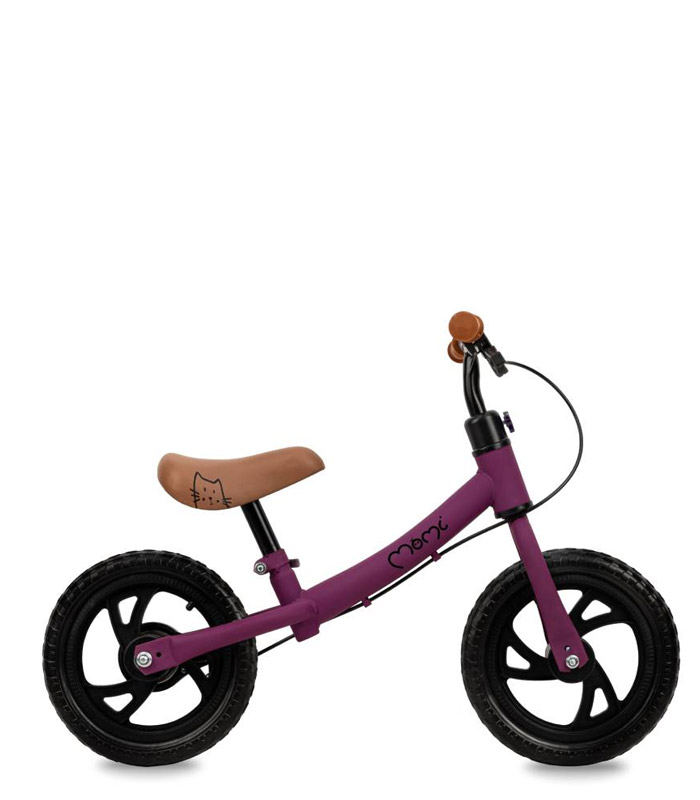 MoMi BREKI balans bicikl s kočnicom, ljubičasti